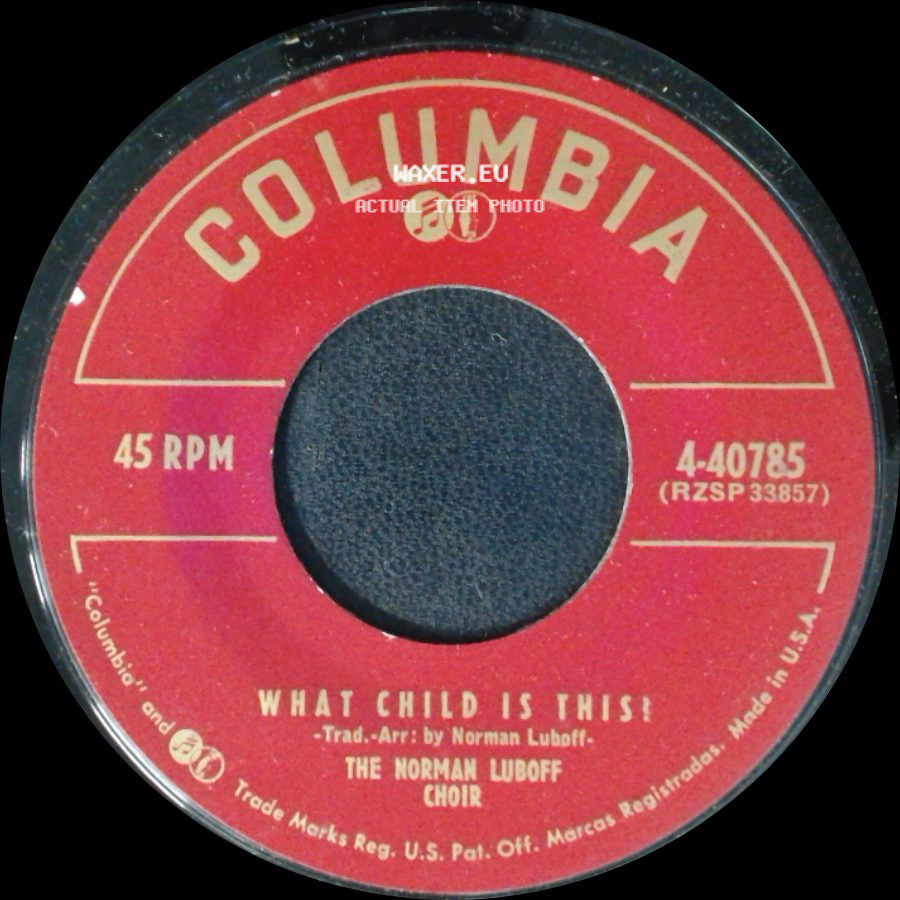 The Norman Luboff Choir - What Child Is This? / Twelve Days Of Christmas side A