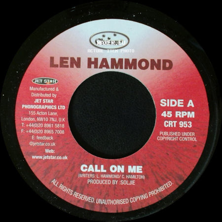 Len Hammond / Tropical - Call On Me / Version side A