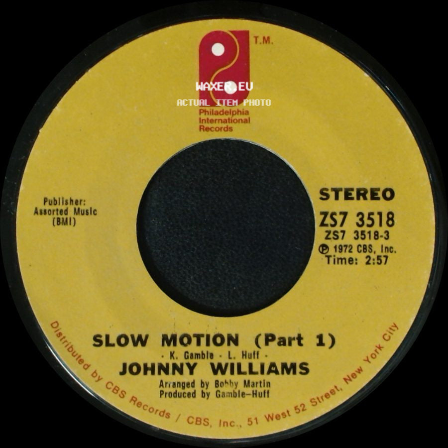Johnny Williams - Slow Motion (Part 1) / Shall We Gather By The Water side A