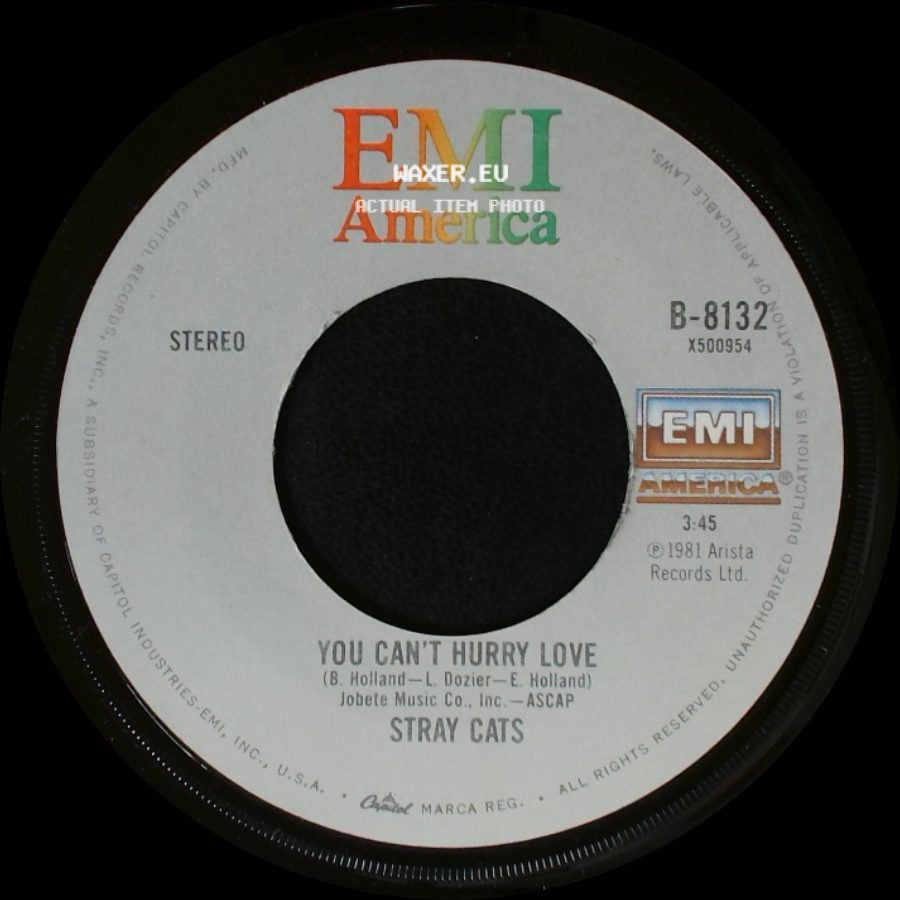 Stray Cats - You Can't Hurry Love / Rock This Town side A