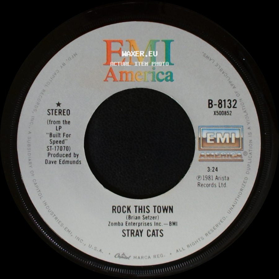 Stray Cats - You Can't Hurry Love / Rock This Town side B