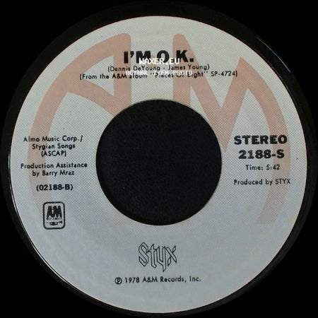 Styx - Babe / I'm O.K. side B