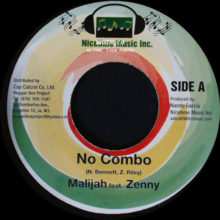 Malijah Feat. Zenny / Jah Cure - No Combo / Forever side A