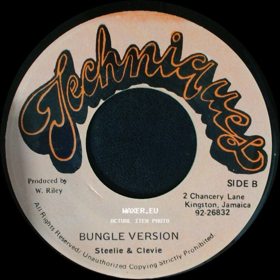 Junie Ranks / Steelie & Clevie - Dutty Bungle / Bungle Version side B