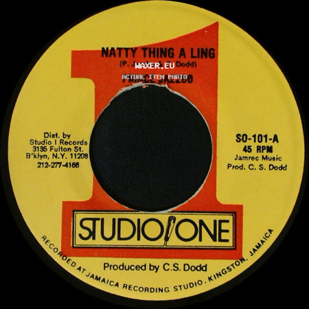 Prince Jazzbo - Natty Thing A Ling / Natty Thing A Ling Ver. side A