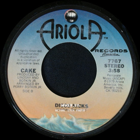 Cake - Theme From Mork And Mindy / Disco Kicks side B