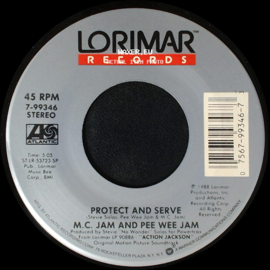 Vanity / M.C. Jam And Pee Wee Jam - Undress / Protect And Serve side B