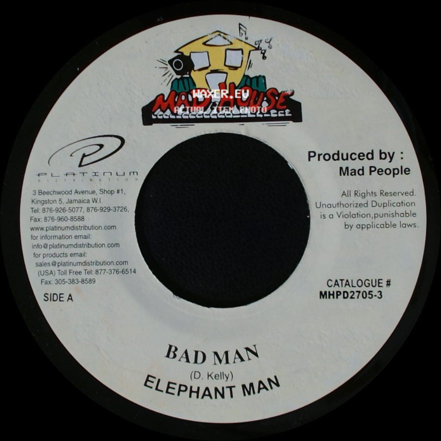 Elephant Man - Bad Man / Version Fiesta side A