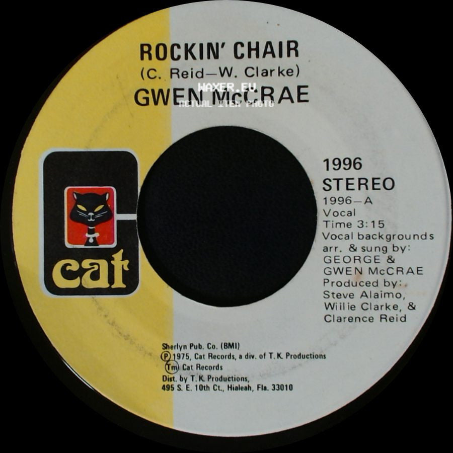 Gwen Mccrae - It Keeps On Raining / Rockin' Chair side B
