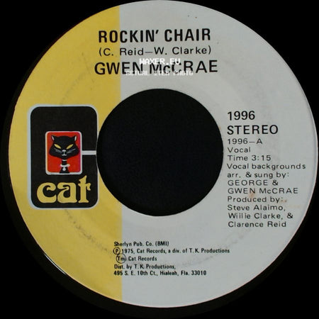 Gwen Mccrae - It Keeps On Raining / Rockin' Chair side B