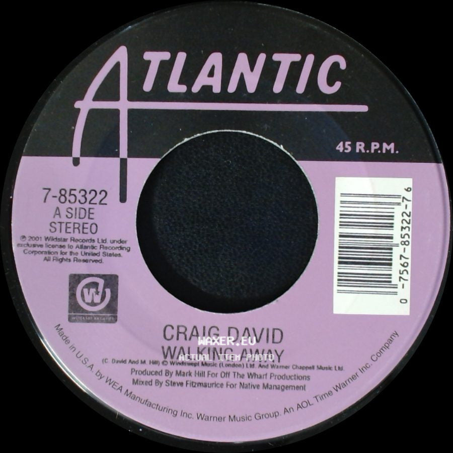 Craig David - Walking Away / Time To Party side A