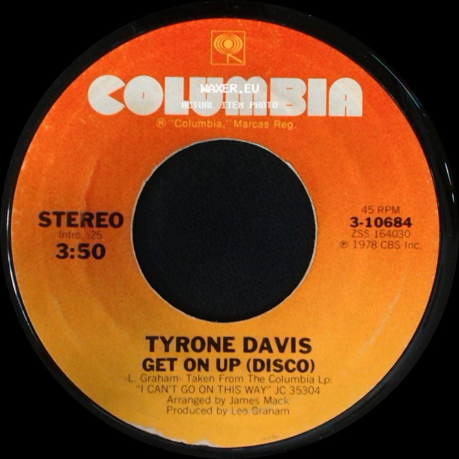 Tyrone Davis - It's You, It's You / Get On Up (Disco) side B