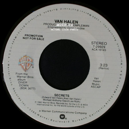 Van Halen - Secrets / Secrets side A
