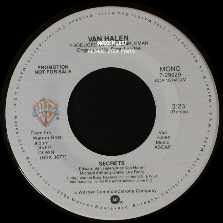 Van Halen - Secrets / Secrets side B