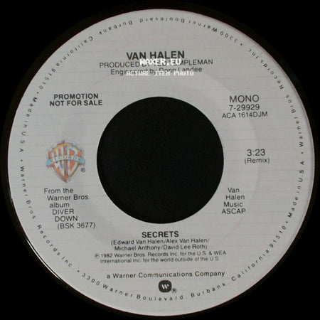 Van Halen - Secrets / Secrets side B