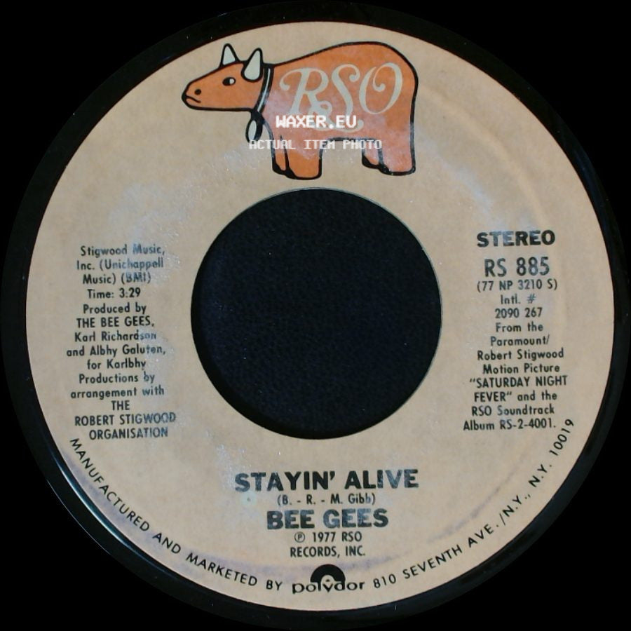 Bee Gees - If I Can't Have You / Stayin' Alive side B