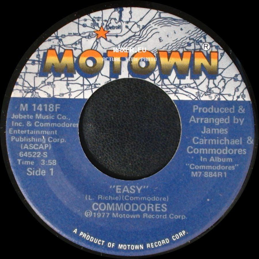 Commodores - Easy / Can't Let You Tease Me side A