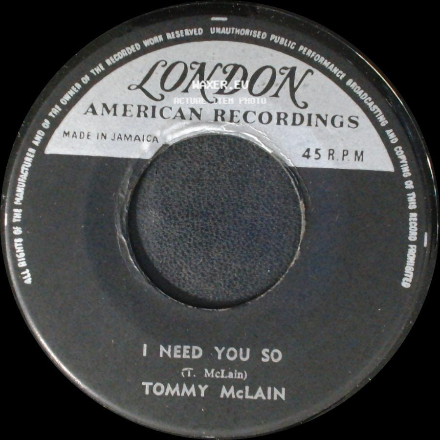 Tommy Mclain - Sweet Dreams / I Need You So side B