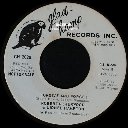 Lionel Hampton & Roberta Sherwood / Roberta Sherwood & Lionel Hampton - Everybody Knows When I'm Happy / Forgive And Forget side B
