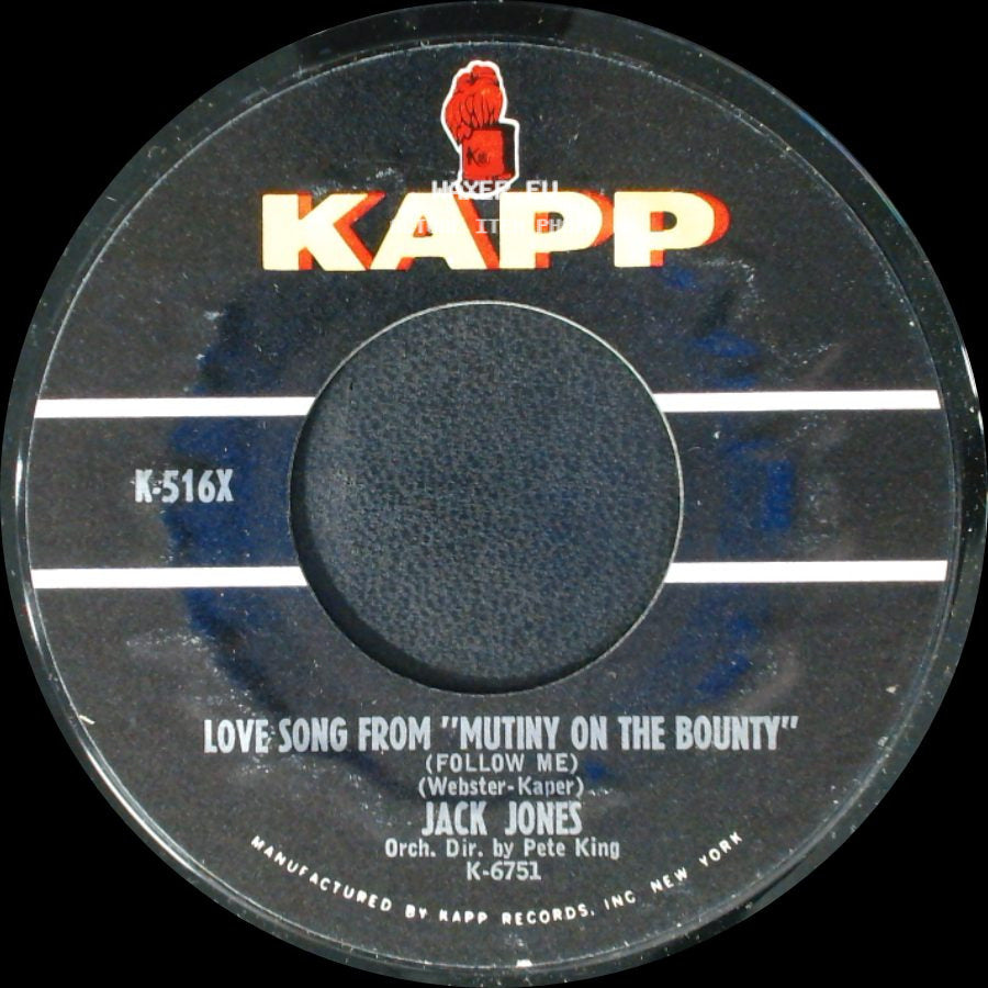 Jack Jones - Call Me Irresponsible / Love Song From ''mutiny On The Bounty'' (Follow Me) side B