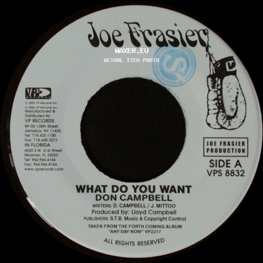 Don Campbell / Mafia & Fluxy - What Do You Want / Boil Milk side A