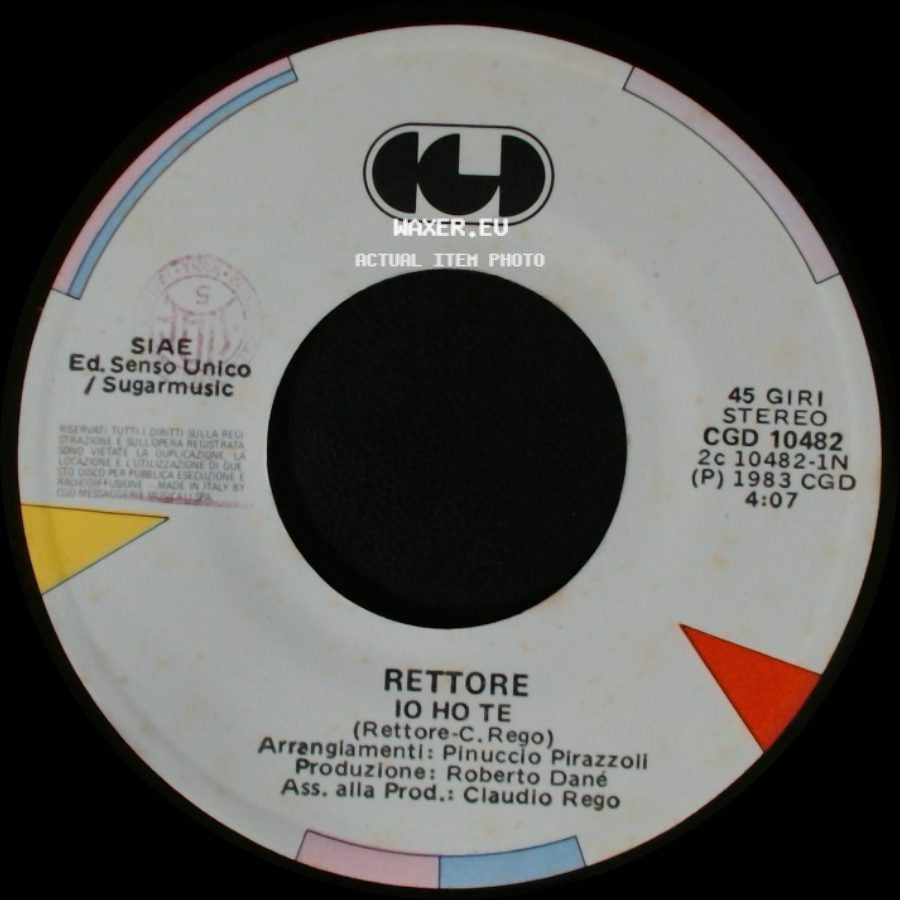 Rettore - Io Ho Te / Ranch (Lola Pink) side A