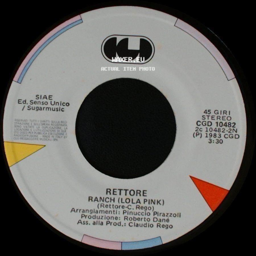 Rettore - Io Ho Te / Ranch (Lola Pink) side B