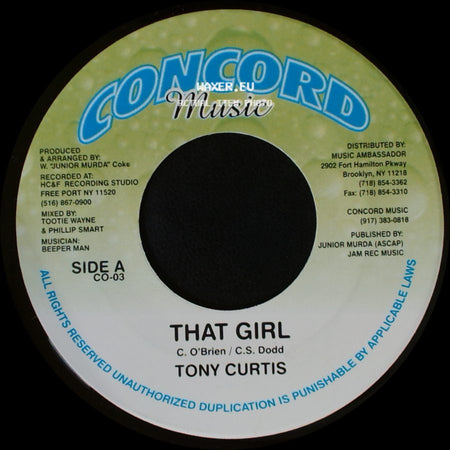Tony Curtis - That Girl / Happiness Version side A