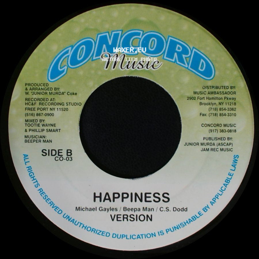 Tony Curtis - That Girl / Happiness Version side B