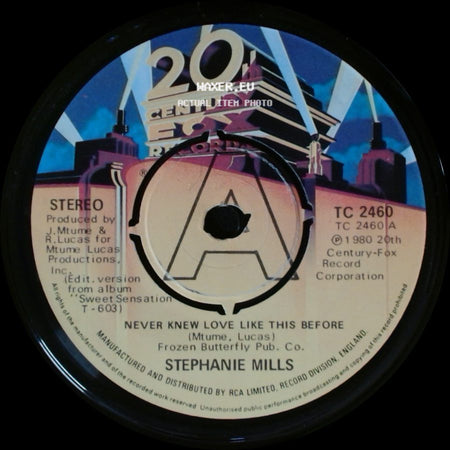 Stephanie Mills - Never Knew Love Like This Before / Still Mine side A