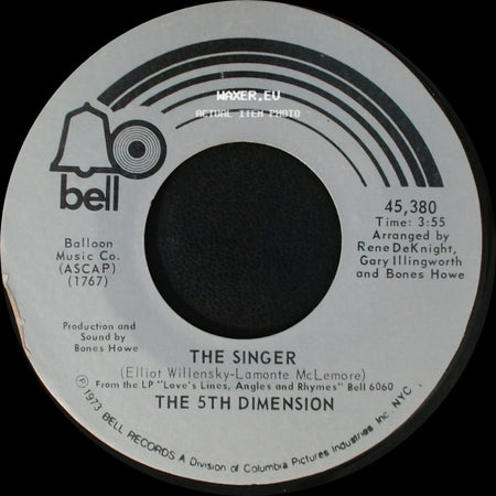 The 5Th Dimension - Ashes To Ashes / The Singer side B