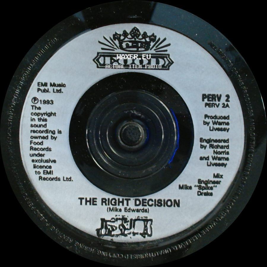 Unknown Artist - The Right Decision / Starting From Scratch side A