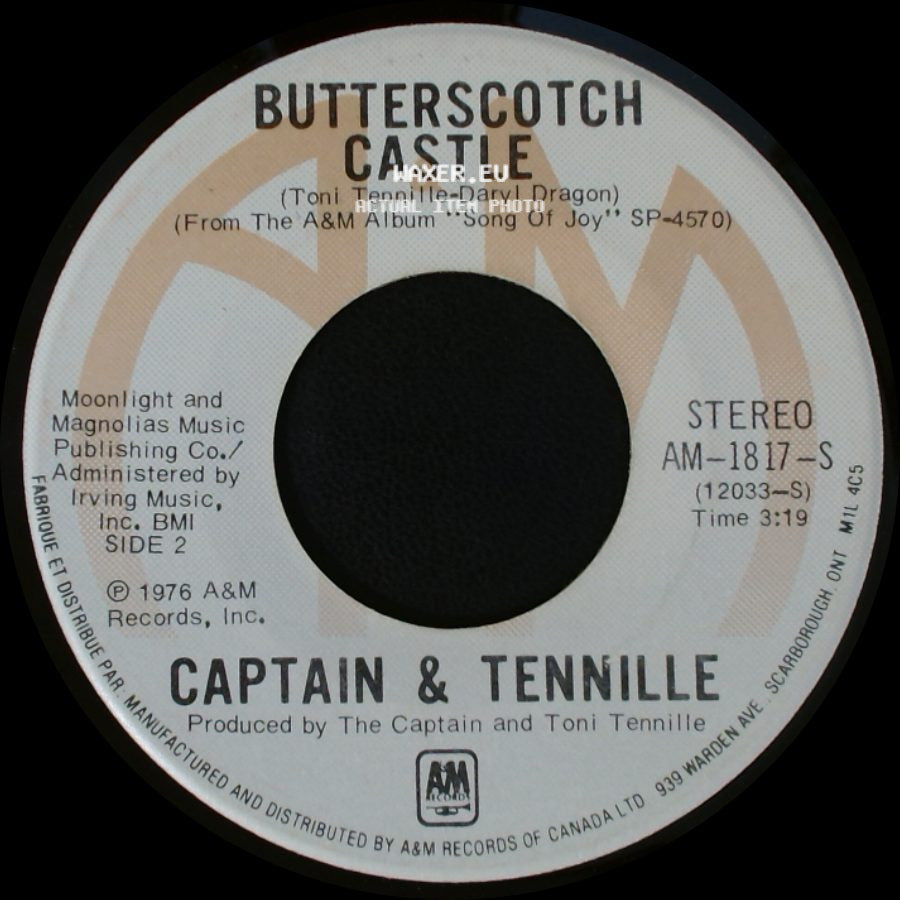 Captain & Tennille - Shop Around / Butterscotch Castle side B