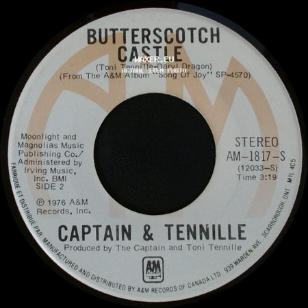 Captain & Tennille - Shop Around / Butterscotch Castle side B