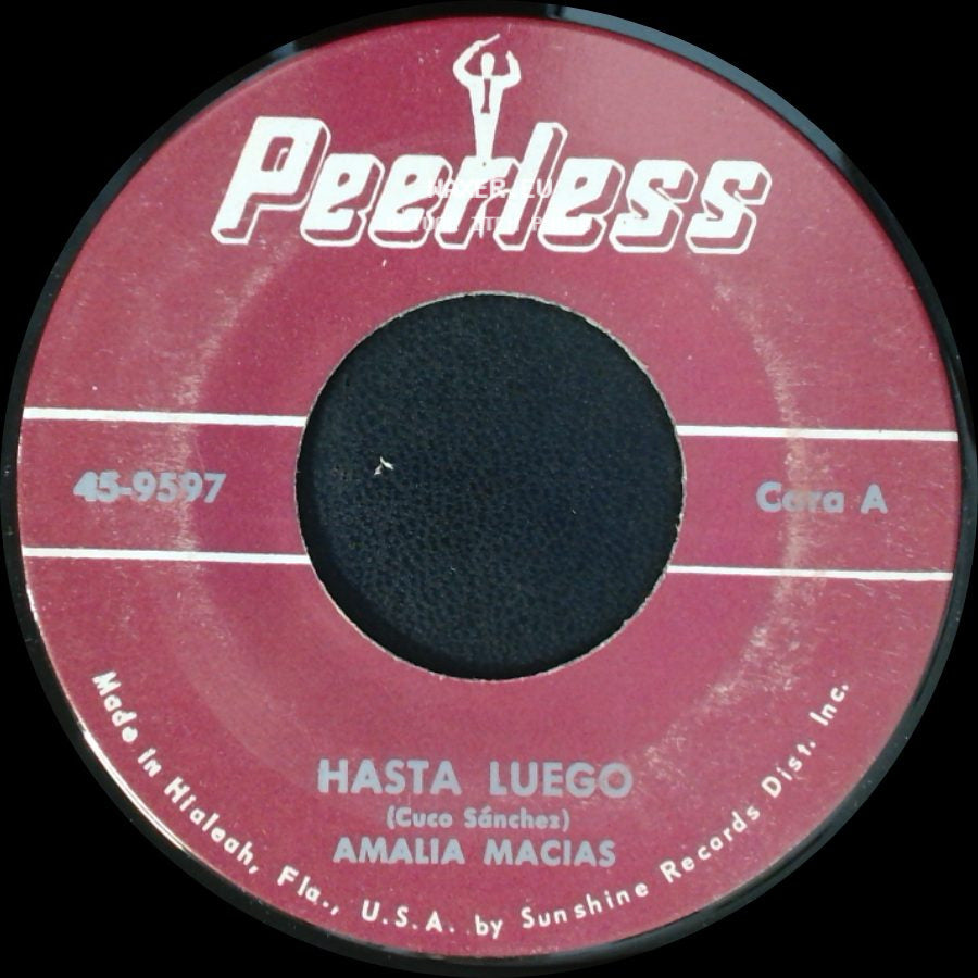 Amalia Macias - Hasta Luego / Para Puras Verguenzas Contigo side A