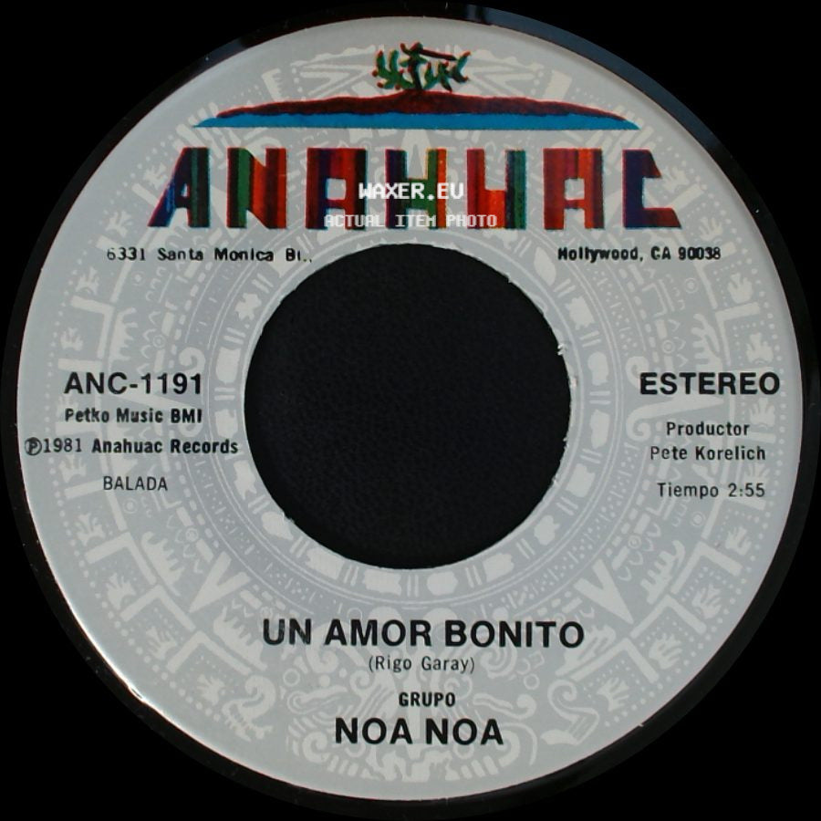Grupo Noa Noa - Un Amor Bonito / El Corrido Del Zurdo Valenzuela side A