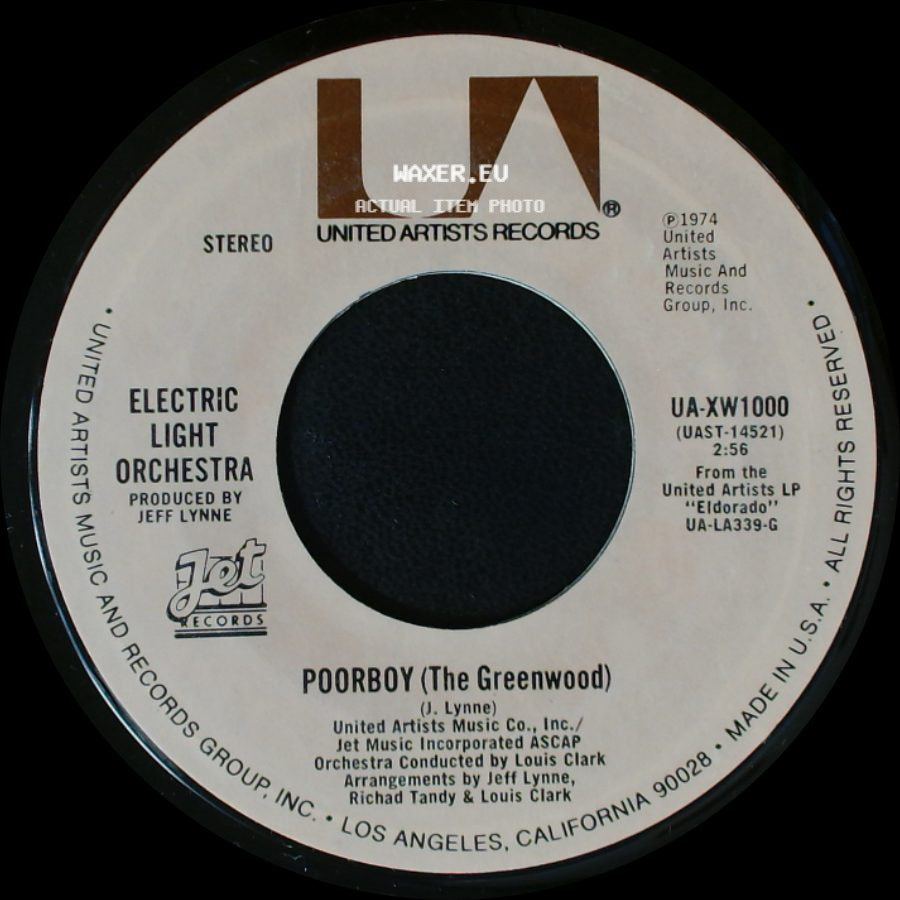 Electric Light Orchestra - Poorboy (The Greenwood) / Telephone Line side A