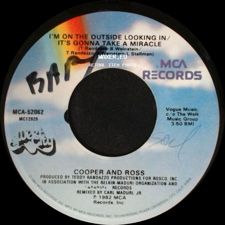 Cooper And Ross - I'm On The Outside Looking In / It's Gonna Take A Miracle / Sharing side A