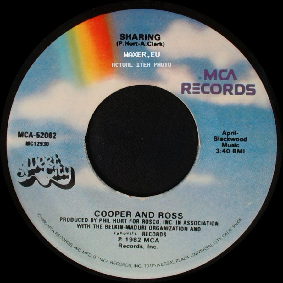 Cooper And Ross - I'm On The Outside Looking In / It's Gonna Take A Miracle / Sharing side B