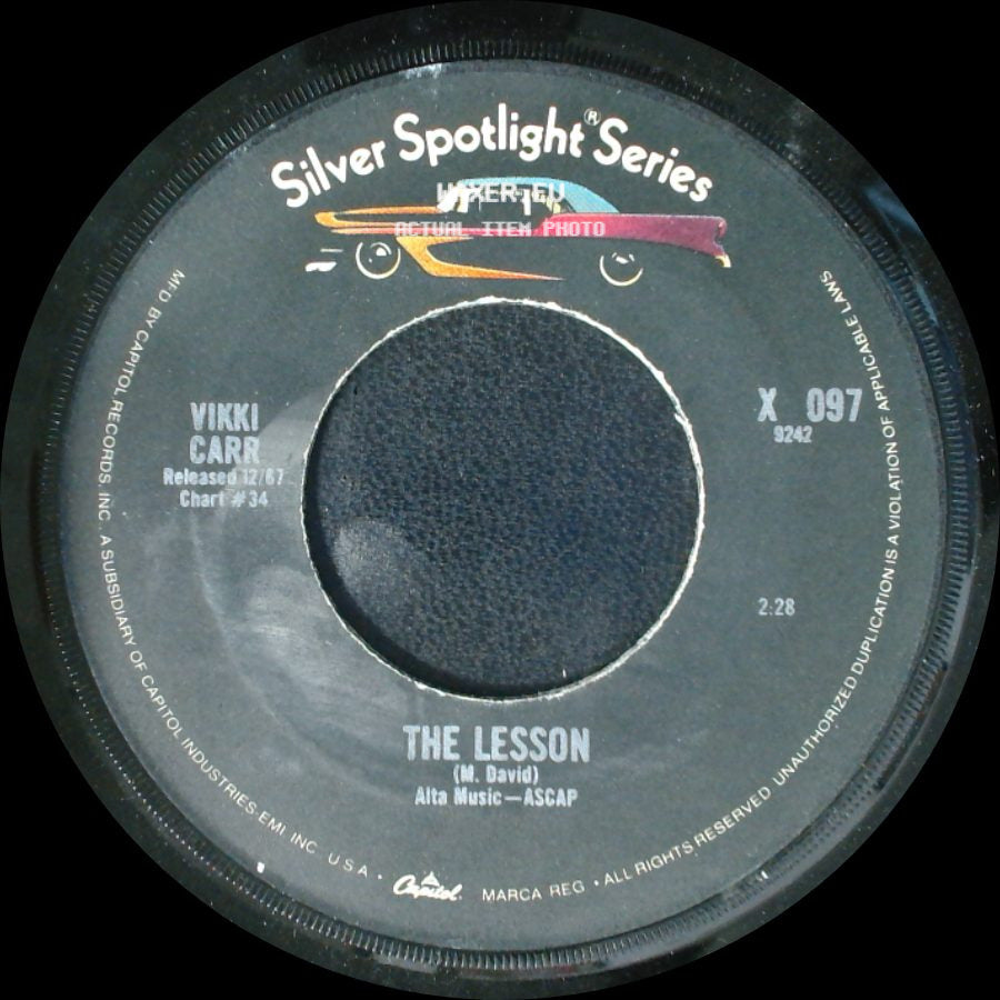 Vikki Carr - It Must Be Him / The Lesson side B