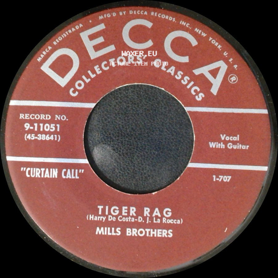 Mills Brothers - Tiger Rag / Paper Doll side A