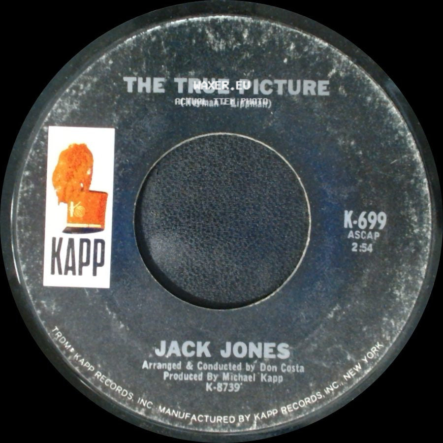 Jack Jones - Just Yesterday / The True Picture side B