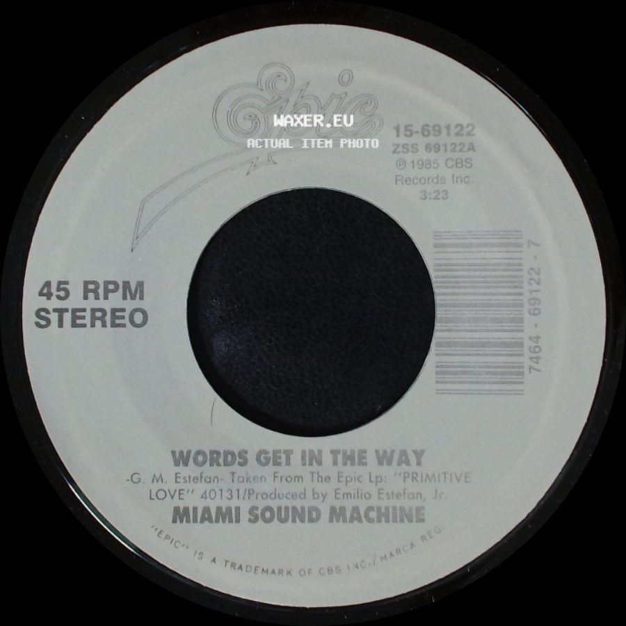Miami Sound Machine / Gloria Estefan And Miami Sound Machine - Words Get In The Way / Betcha Say That side A