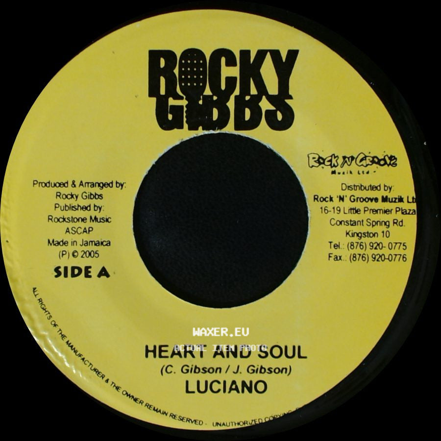 Luciano / Rocky Gibbs - Heart And Soul / Beaten side A