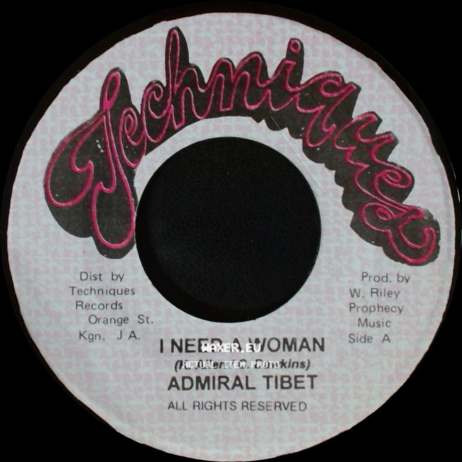 Admiral Tibet - I Need A Woman / Version side A