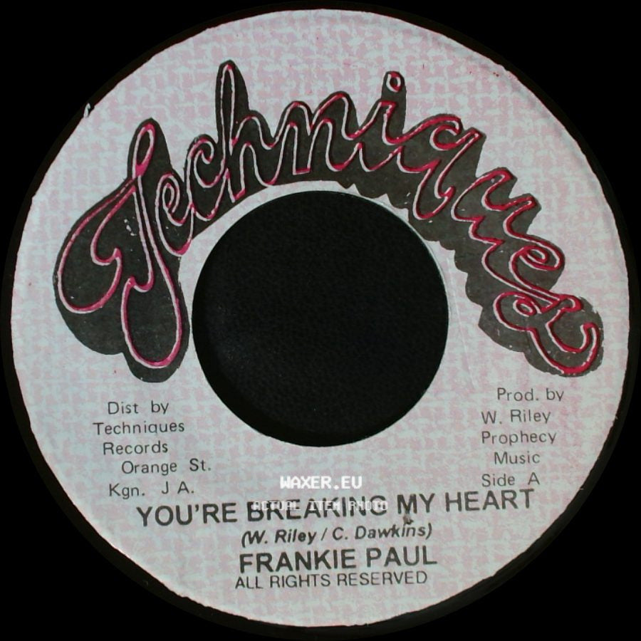 Frankie Paul - You're Breaking My Heart / Version side A