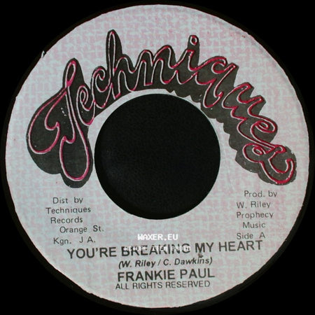 Frankie Paul - You're Breaking My Heart / Version side A