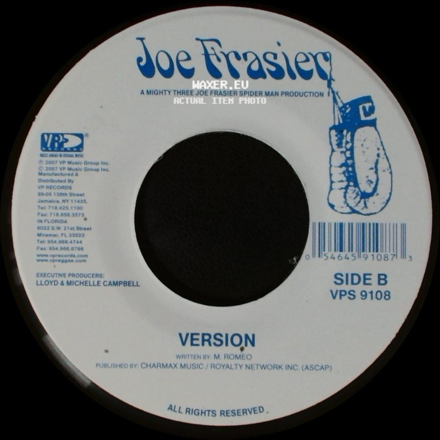Mikey Spice / Joe Frasier - Walk A Mile In My Shoe / Version side B