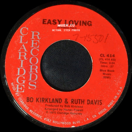 Bo Kirkland & Ruth Davis - We Got The Recipe / Easy Loving side B