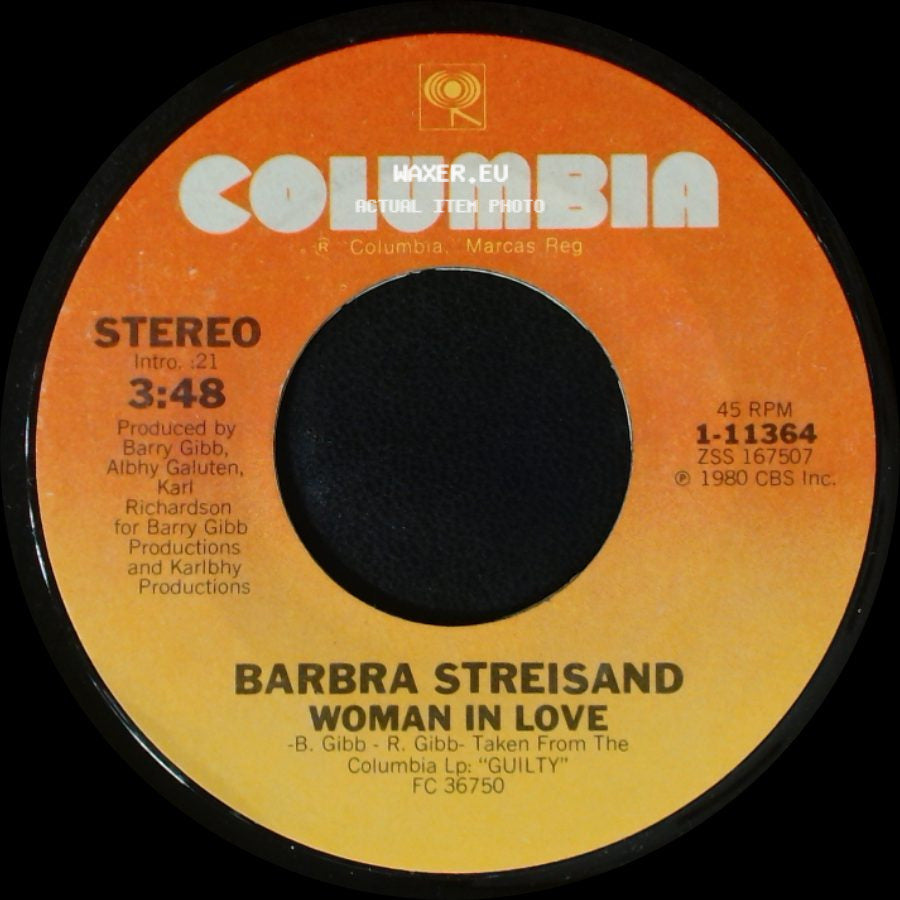 Barbra Streisand - Run Wild / Woman In Love side B